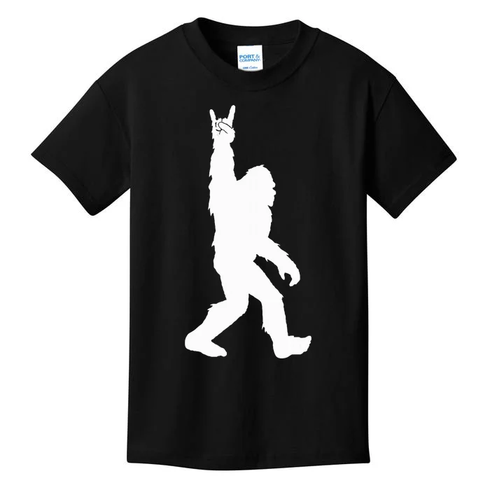 Bigfoot Rock And Roll For Sasquatch Believers Kids T-Shirt