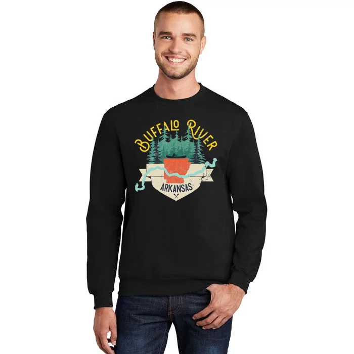 Buffalo River Arkansas National Park River Floating Kayak Tall Sweatshirt