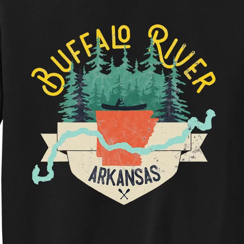 Buffalo River Arkansas National Park River Floating Kayak Tall Sweatshirt