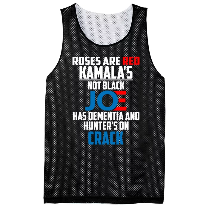 Biden Roses Are Red Kamala Not Black Joe Mesh Reversible Basketball Jersey Tank