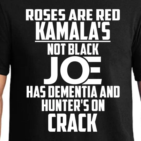 Biden Roses Are Red Kamala Not Black Joe Pajama Set