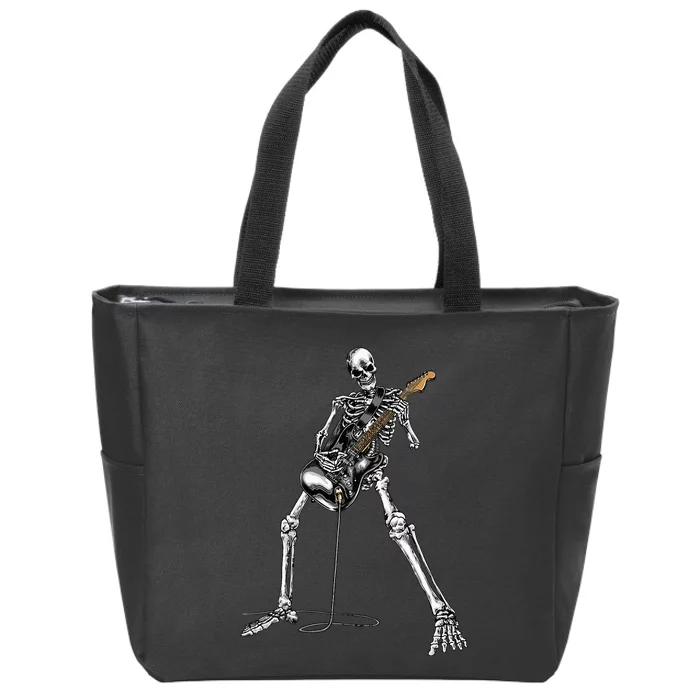 Band Rock And Roll Guitar For Band Zip Tote Bag