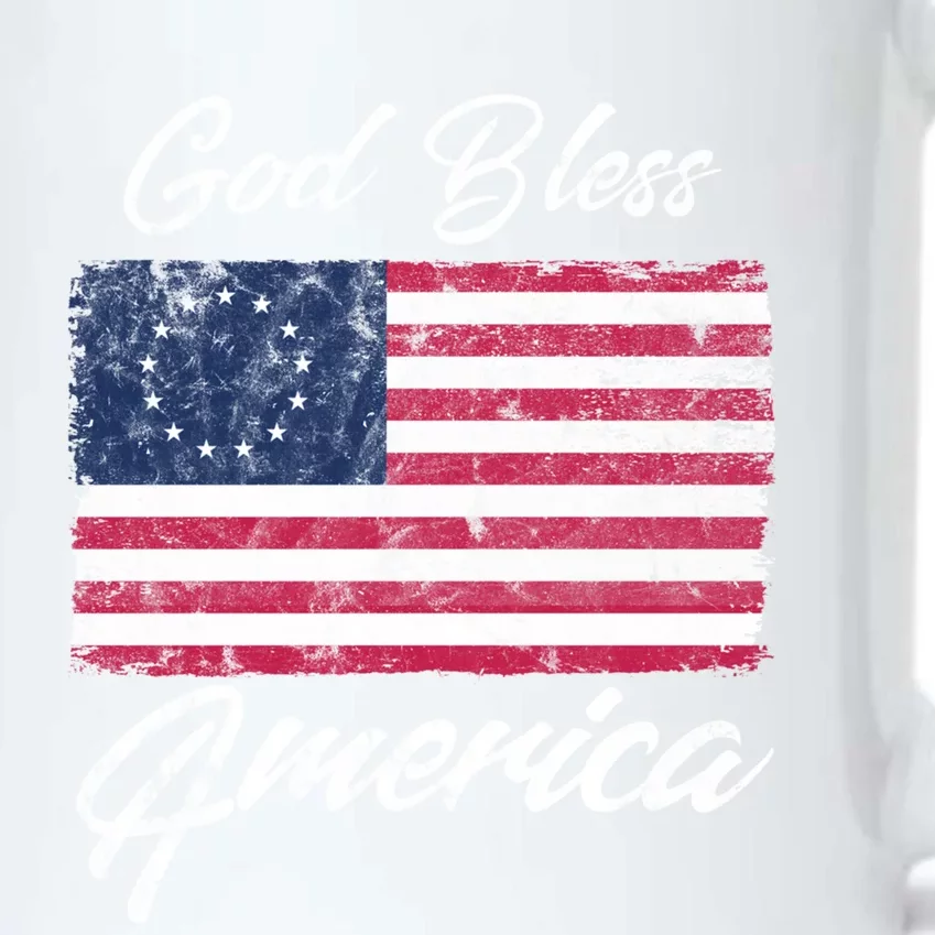 Betsy Ross American Flag Patriotic God Bless America Meaningful Gift Black Color Changing Mug