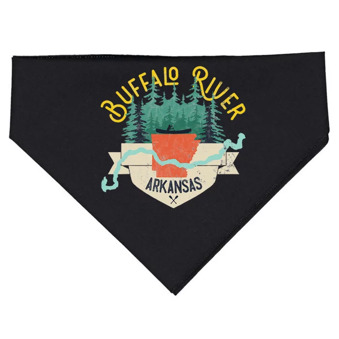 Buffalo River Arkansas National Park River USA-Made Doggie Bandana