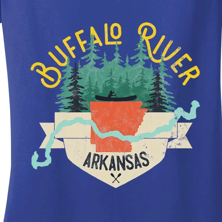 Buffalo River Arkansas National Park River Women's V-Neck T-Shirt