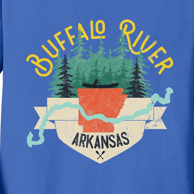 Buffalo River Arkansas National Park River Kids Long Sleeve Shirt