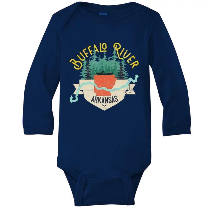 Buffalo River Arkansas National Park River Baby Long Sleeve Bodysuit