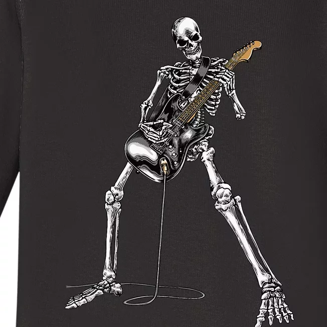 Band Rock And Roll Guitar For Men Band Baby Long Sleeve Bodysuit