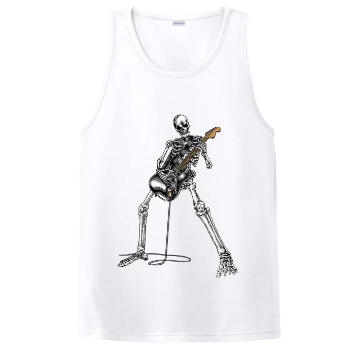 Band Rock And Roll Guitar For Men Band Tee Performance Tank