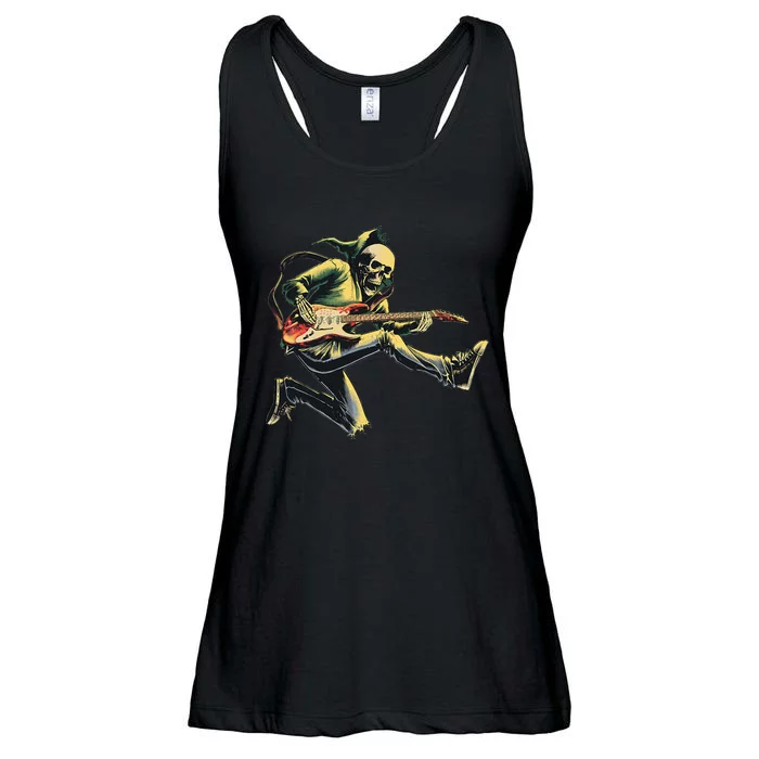 Band Rock And Roll Guitar Band Ladies Essential Flowy Tank