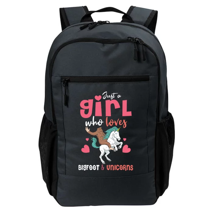 Bigfoot Riding A Unicorn Teens Ladies Gift Daily Commute Backpack