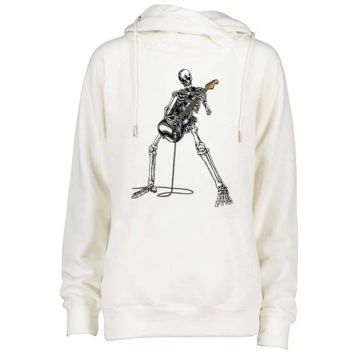 Band Rock And Roll Guitar For Men Band Tee Womens Funnel Neck Pullover Hood