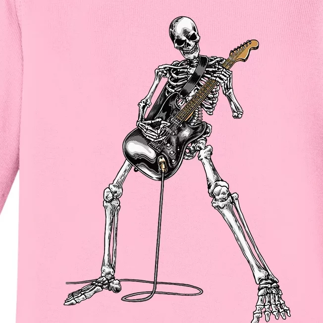 Band Rock And Roll Guitar For Men Band Tee Baby Long Sleeve Bodysuit