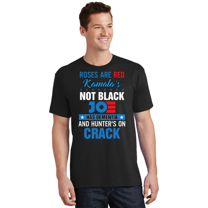 Biden Roses Are Red Kamalas Not Black Joe T-Shirt