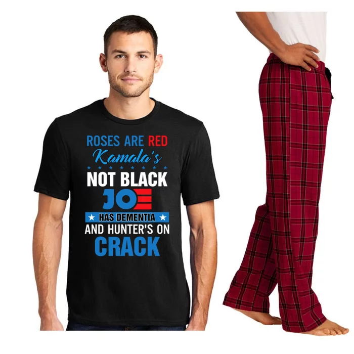 Biden Roses Are Red Kamalas Not Black Joe Pajama Set