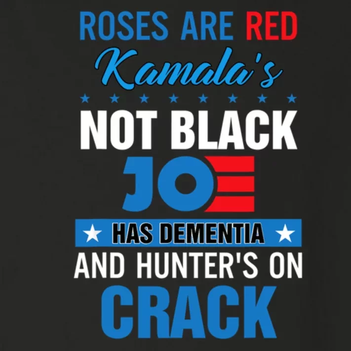 Biden Roses Are Red Kamalas Not Black Joe Toddler Long Sleeve Shirt