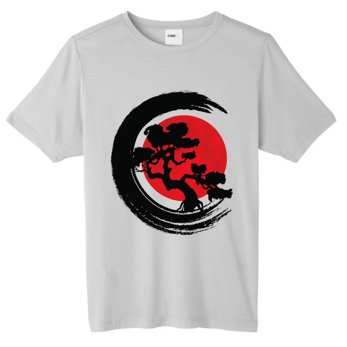 Bonsai Retro Aesthetics Enso Circle Vintage Bonsai Tree ChromaSoft Performance T-Shirt