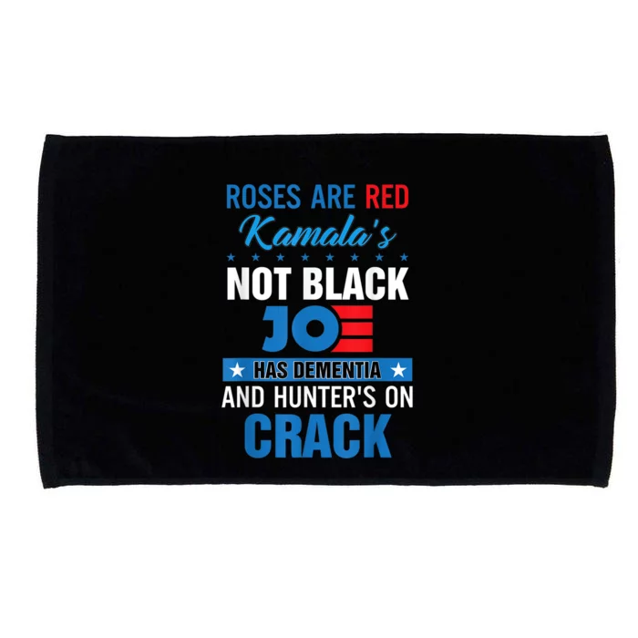 Biden Roses Are Red Kamala Not Black Joe Microfiber Hand Towel