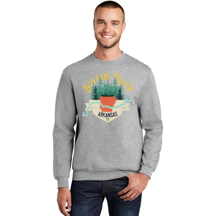 Buffalo River Arkansas National Park River Floating Kayak Tall Sweatshirt