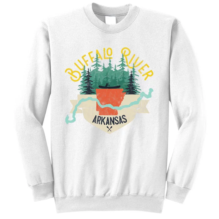 Buffalo River Arkansas National Park River Floating Kayak Sweatshirt