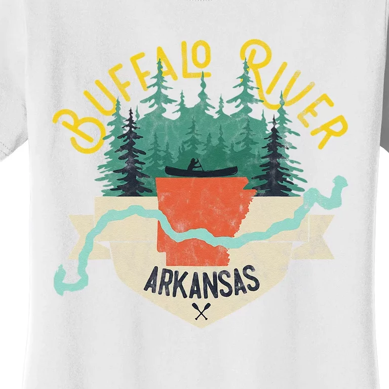 Buffalo River Arkansas National Park River Floating Kayak Women's T-Shirt