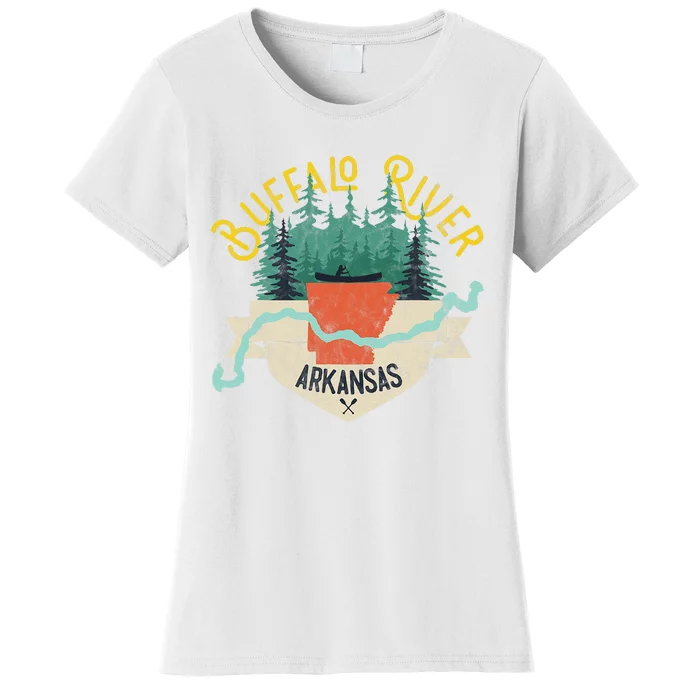 Buffalo River Arkansas National Park River Floating Kayak Women's T-Shirt