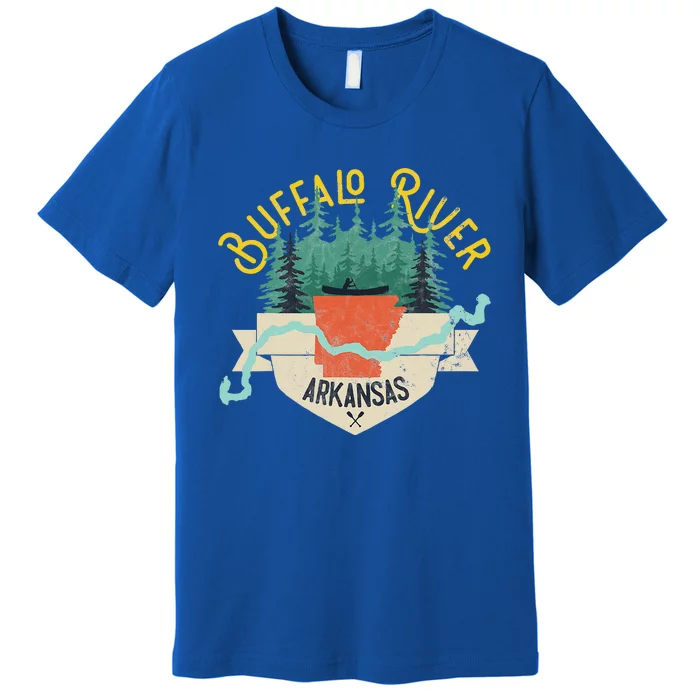 Buffalo River Arkansas National Park River Floating Kayak Premium T-Shirt