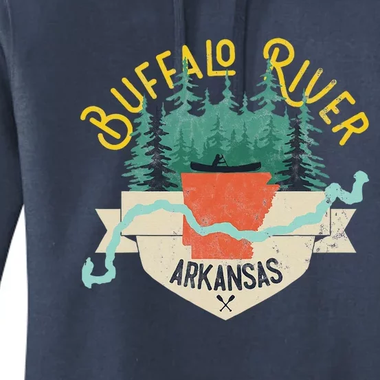 Buffalo River Arkansas National Park River Floating Kayak Women's Pullover Hoodie