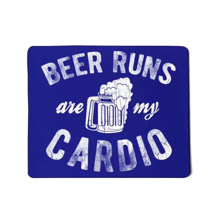 Beer Runs Are My Cardio Mug With Foam Graphic Gift Mousepad