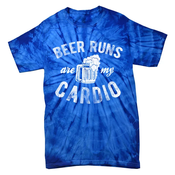 Beer Runs Are My Cardio Mug With Foam Graphic Gift Tie-Dye T-Shirt