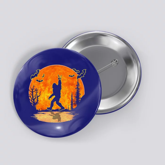 Bigfoot Rock And Roll Sasquatch Believers Halloween Button