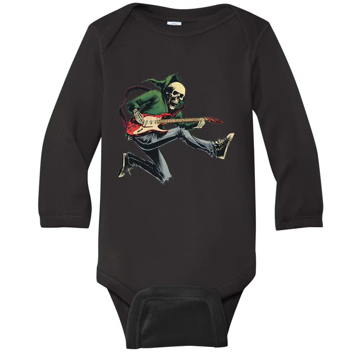 Band Rock And Roll Guitar S For Men Band Baby Long Sleeve Bodysuit