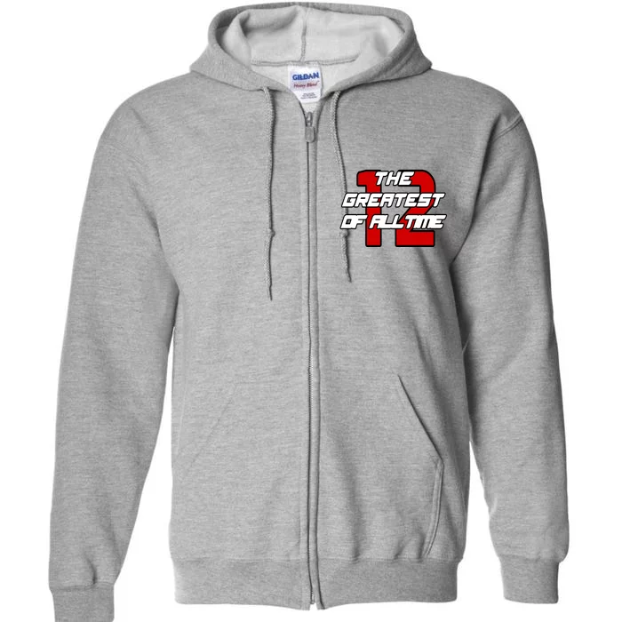 Brady 12 GOAT The Greatest Of All Time Full Zip Hoodie