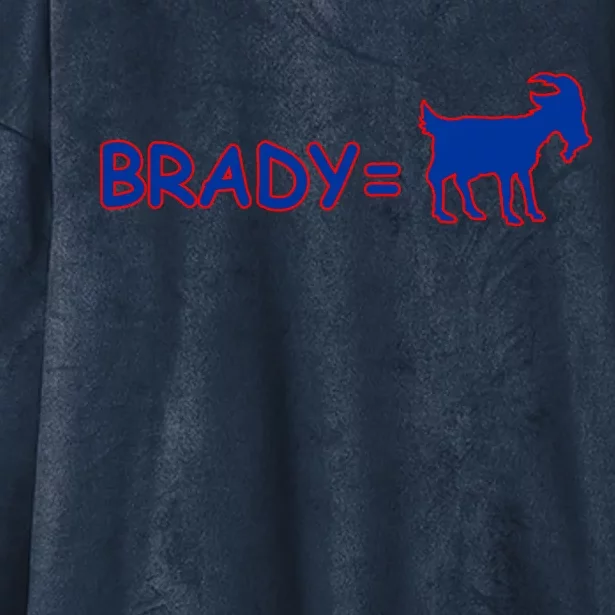 Brady Equals The Goat New England Hooded Wearable Blanket