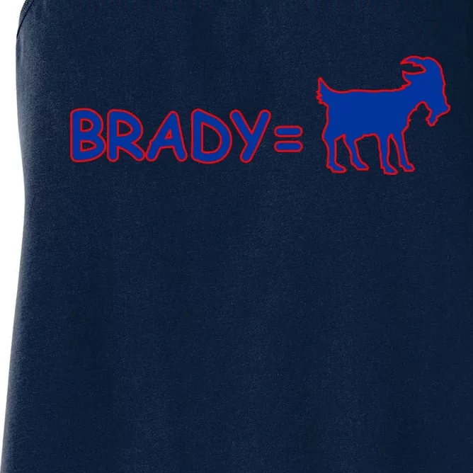 Brady Equals The Goat New England Women's Racerback Tank