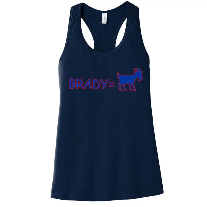 Brady Equals The Goat New England Women's Racerback Tank