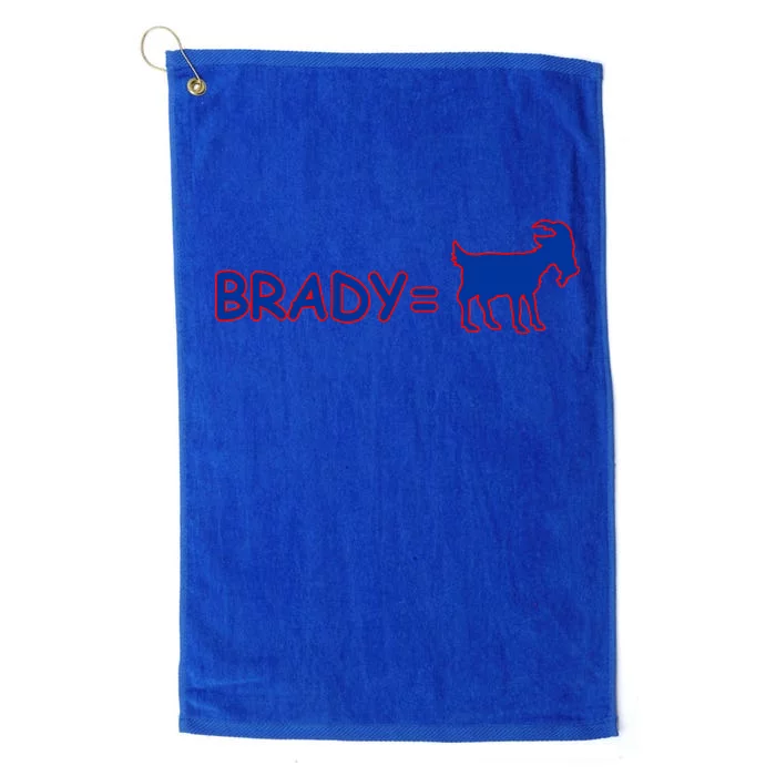 Brady Equals The Goat New England Platinum Collection Golf Towel