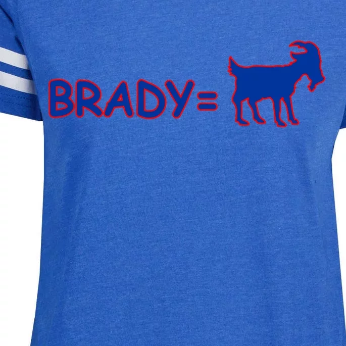 Brady Equals The Goat New England Enza Ladies Jersey Football T-Shirt