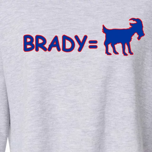 Brady Equals The Goat New England Cropped Pullover Crew