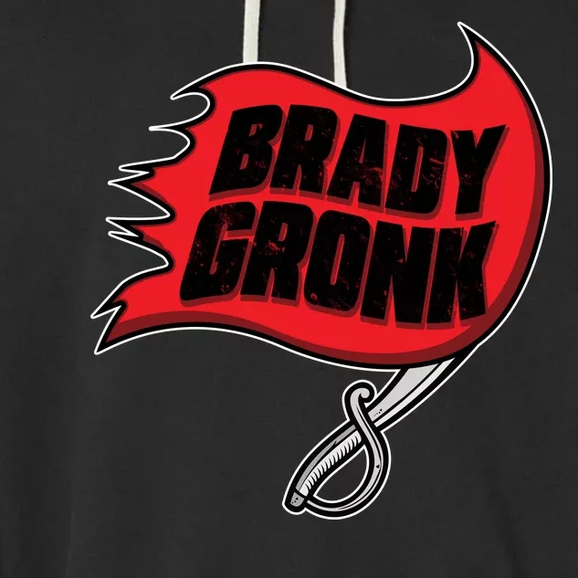 Brady Gronk Tampa Bay Flag Garment-Dyed Fleece Hoodie