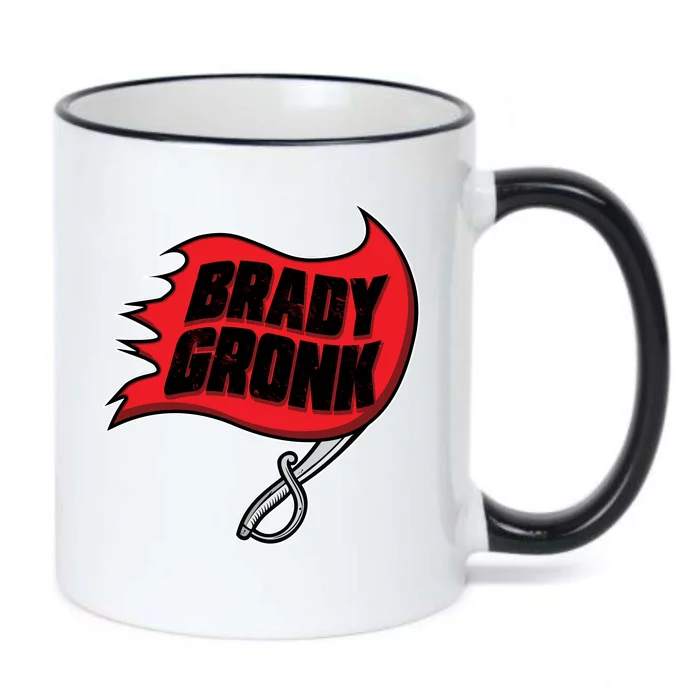 Brady Gronk Tampa Bay Flag Black Color Changing Mug