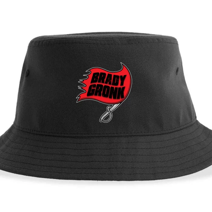 Brady Gronk Tampa Bay Flag Sustainable Bucket Hat