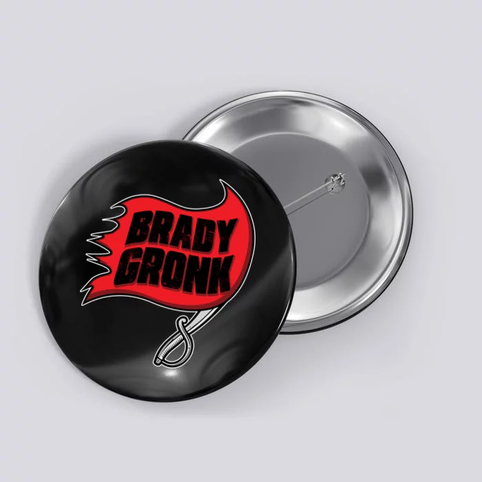 Brady Gronk Tampa Bay Flag Button