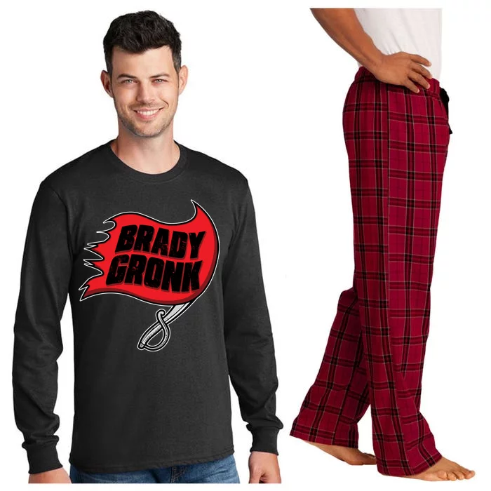 Brady Gronk Tampa Bay Flag Long Sleeve Pajama Set