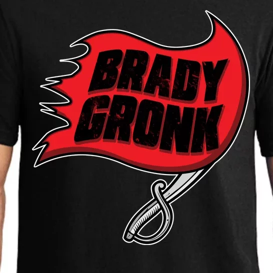 Brady Gronk Tampa Bay Flag Pajama Set