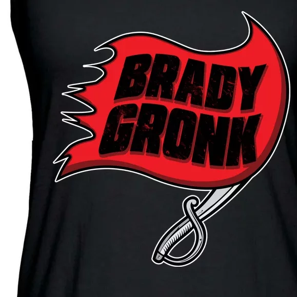 Brady Gronk Tampa Bay Flag Ladies Essential Flowy Tank