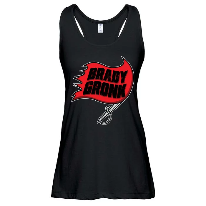 Brady Gronk Tampa Bay Flag Ladies Essential Flowy Tank