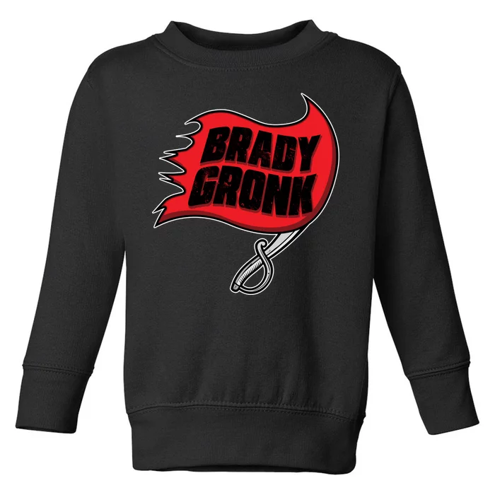 Brady Gronk Tampa Bay Flag Toddler Sweatshirt