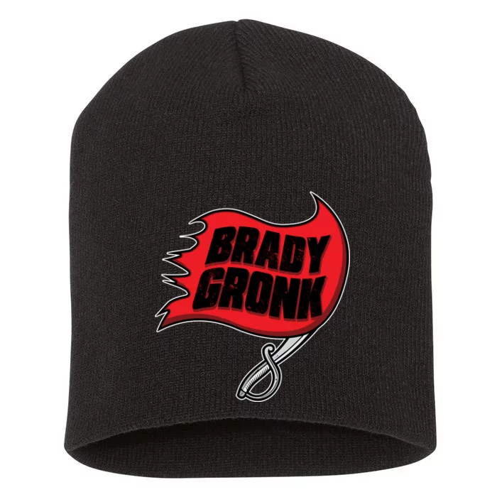 Brady Gronk Tampa Bay Flag Short Acrylic Beanie