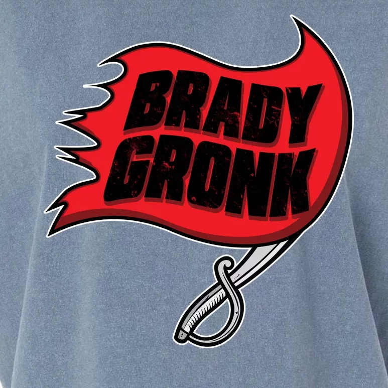 Brady Gronk Tampa Bay Flag Garment-Dyed Women's Muscle Tee